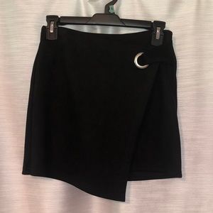 ❤️ Black velvet mini skirt